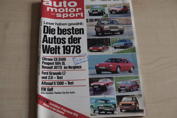 Deckblatt Auto Motor und Sport (03/1978)